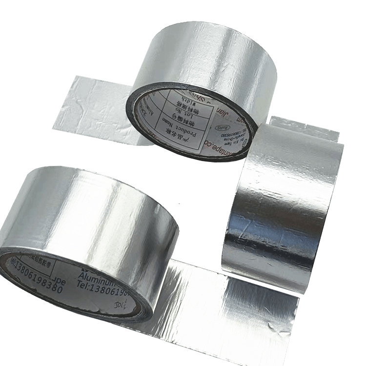 Cinta de aluminio industrial en rollo gigante para sellado de conductos de alta temperatura. Cinta de aluminio industrial en rollo gigante para sellado de conductos de alta temperatura.